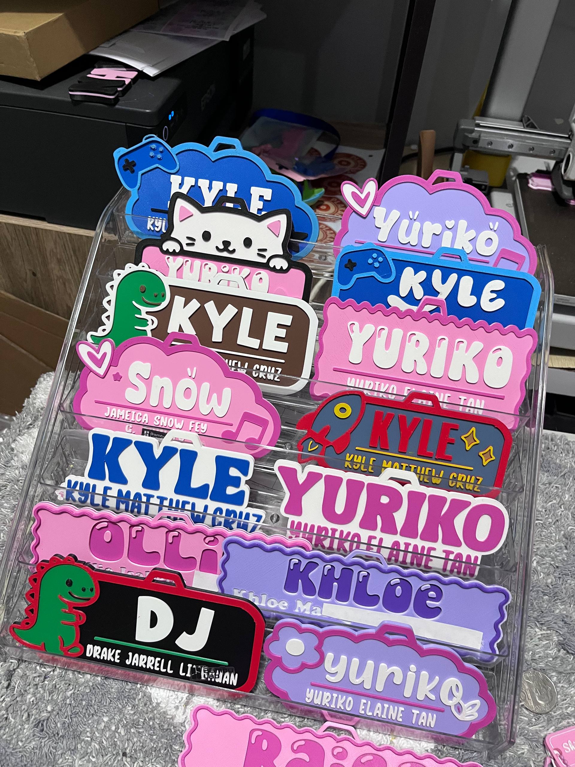 Personalized Nametag Collection - 3MF File