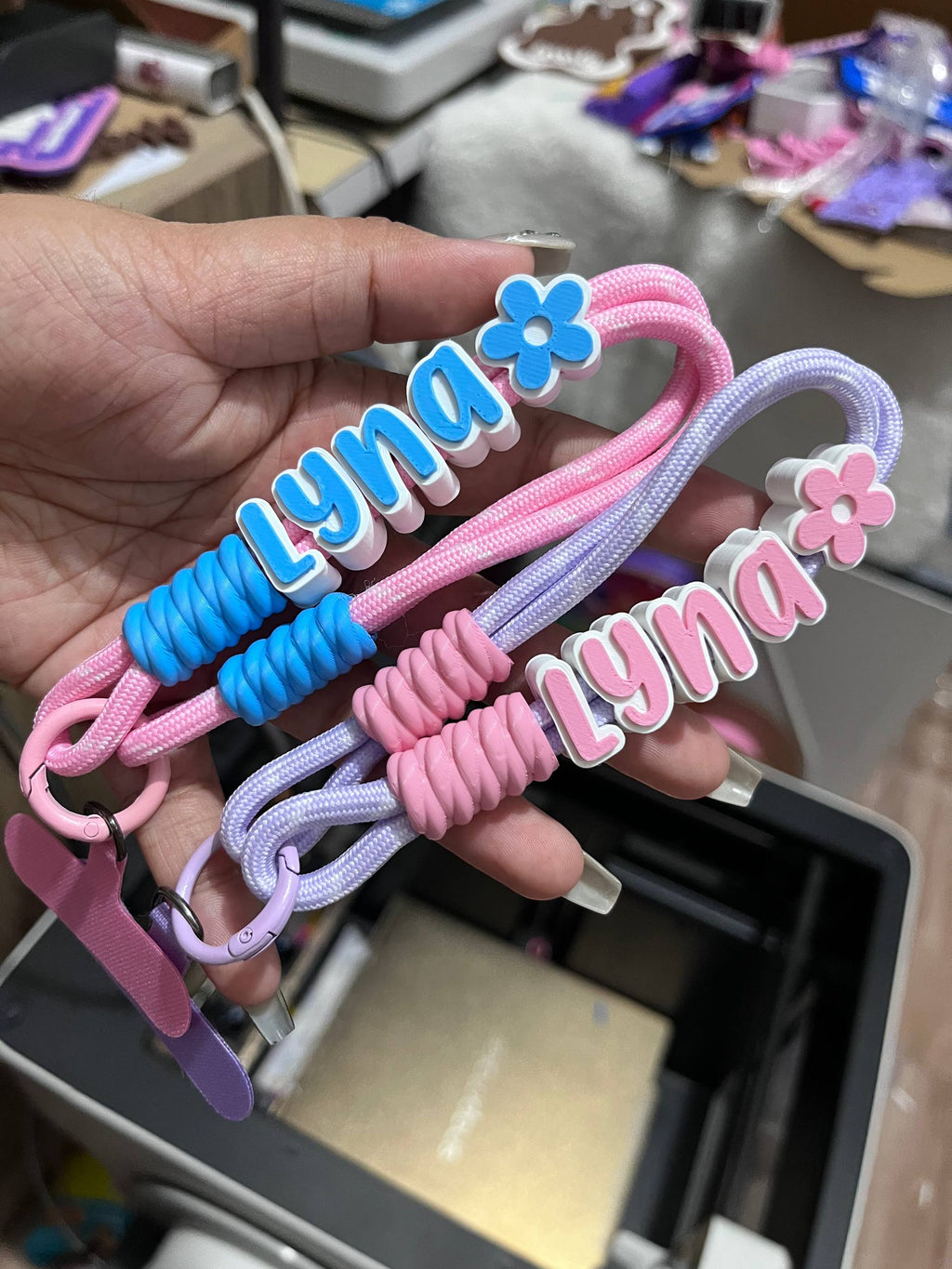Personalized Paracord Phone Strap Bundle - 3MF File