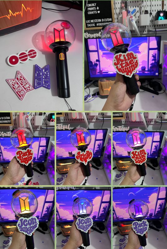 BTS Lightstick Accessory Bundle (3MF Files)