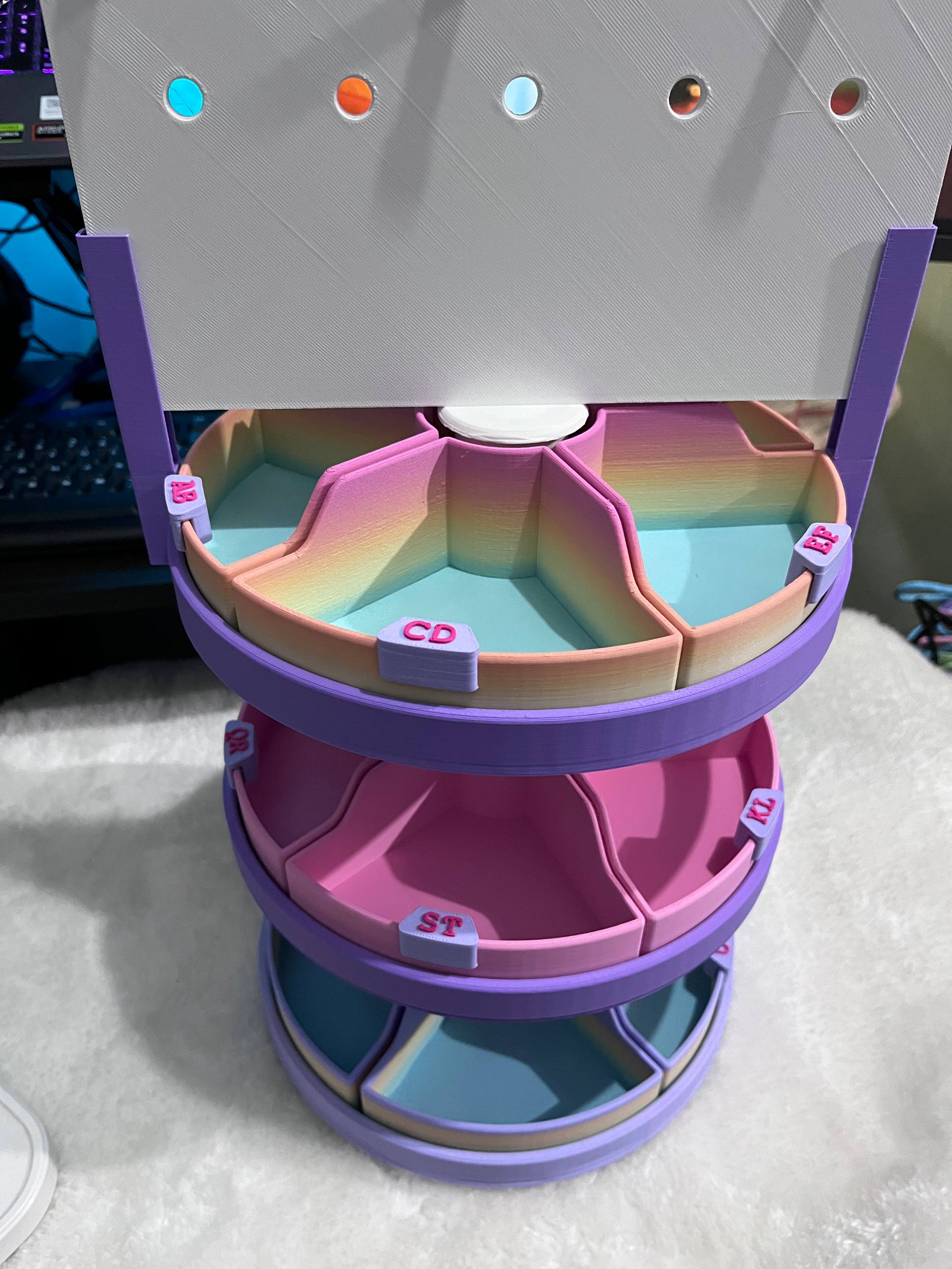 3D Printed Rotating Charm Stand - 3MF File