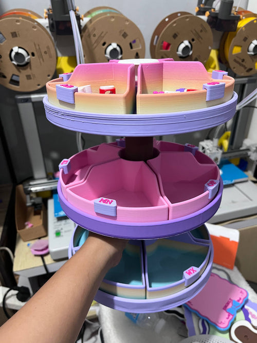 3D Printed Rotating Charm Stand - 3MF File